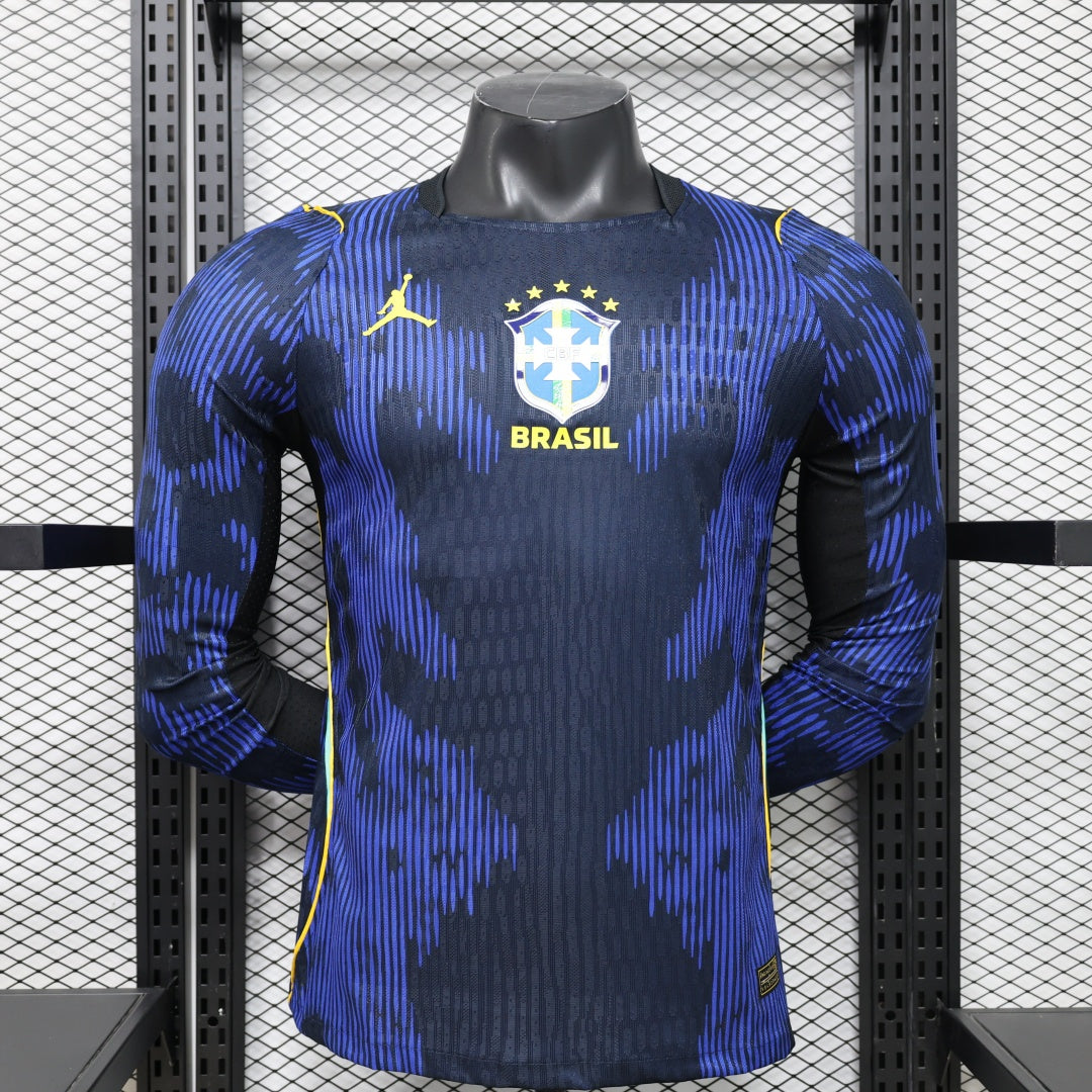 Maillot 2026 Brésil Extérieur player Manches Longues