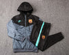 FC Barcelona 2024-2025 Black and Gray Windbreaker