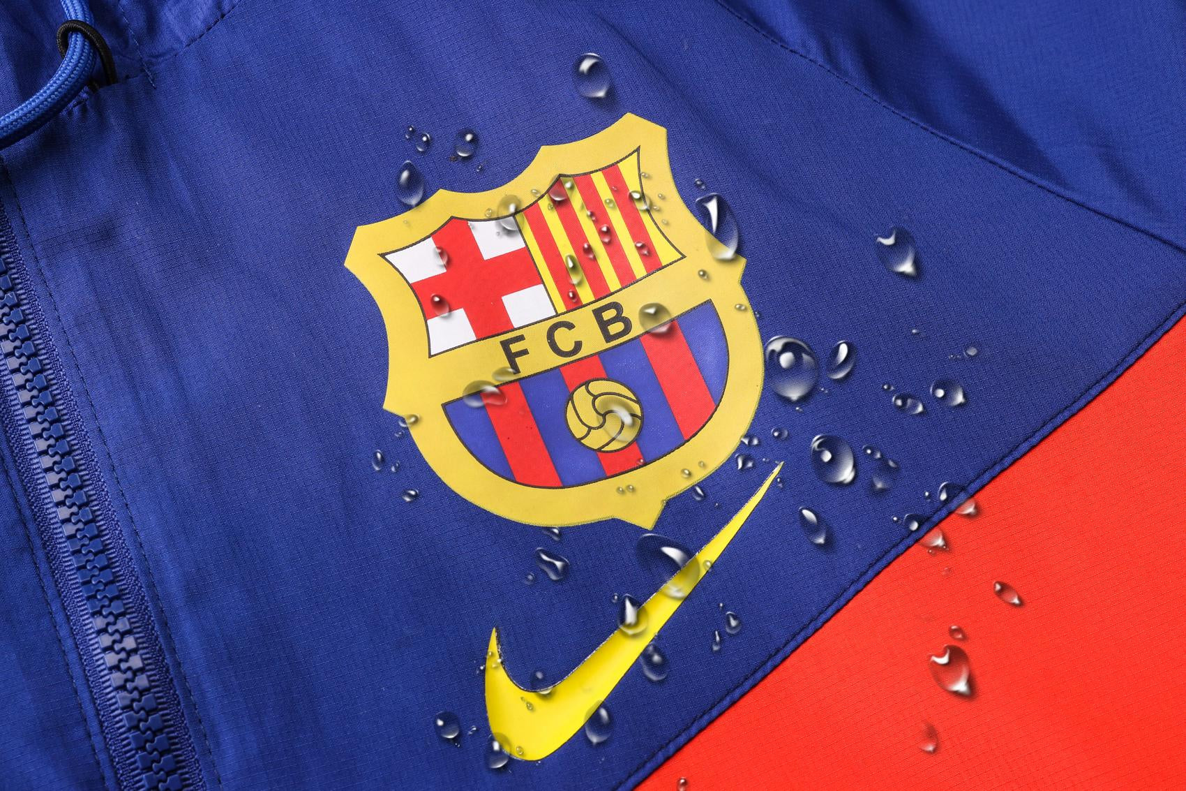 FC Barcelona 2024-2025 Red and Blue Windbreaker