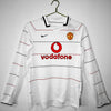 2003-2004 Manchester United Extérieur maillot Retro Manches Longues