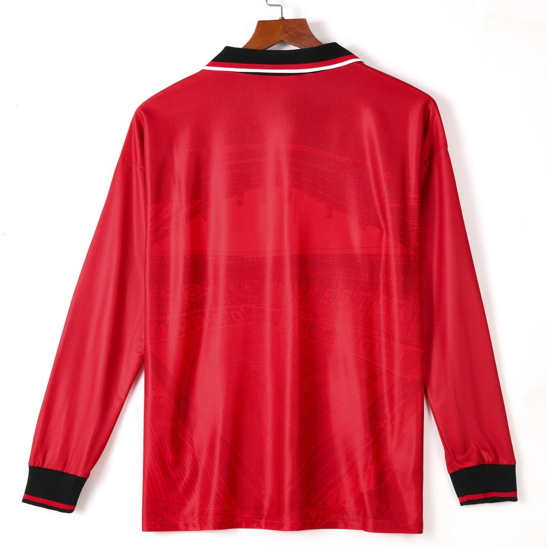 1994-1996 Manchester United Domicile maillot Retro Manches Longues
