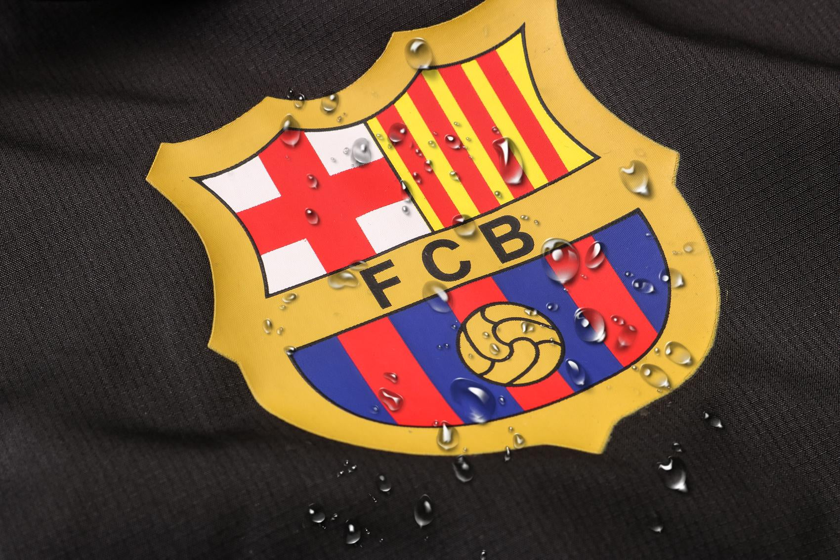 FC Barcelona 2024-2025 Black and Gray Windbreaker