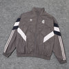 Real Madrid Gray and White Tracksuit