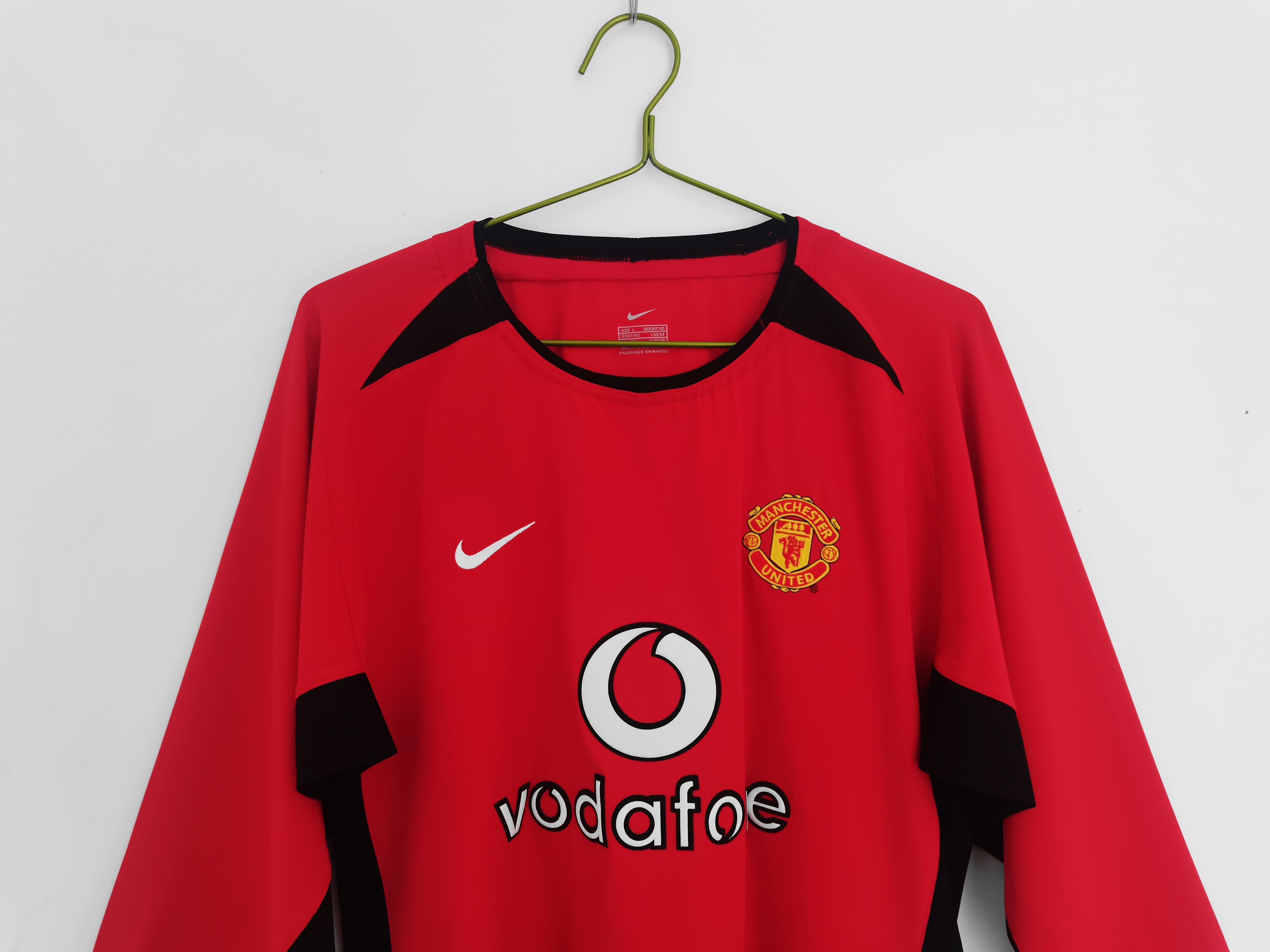 Manchester United 2002-2003 Home Long Sleeve Kit