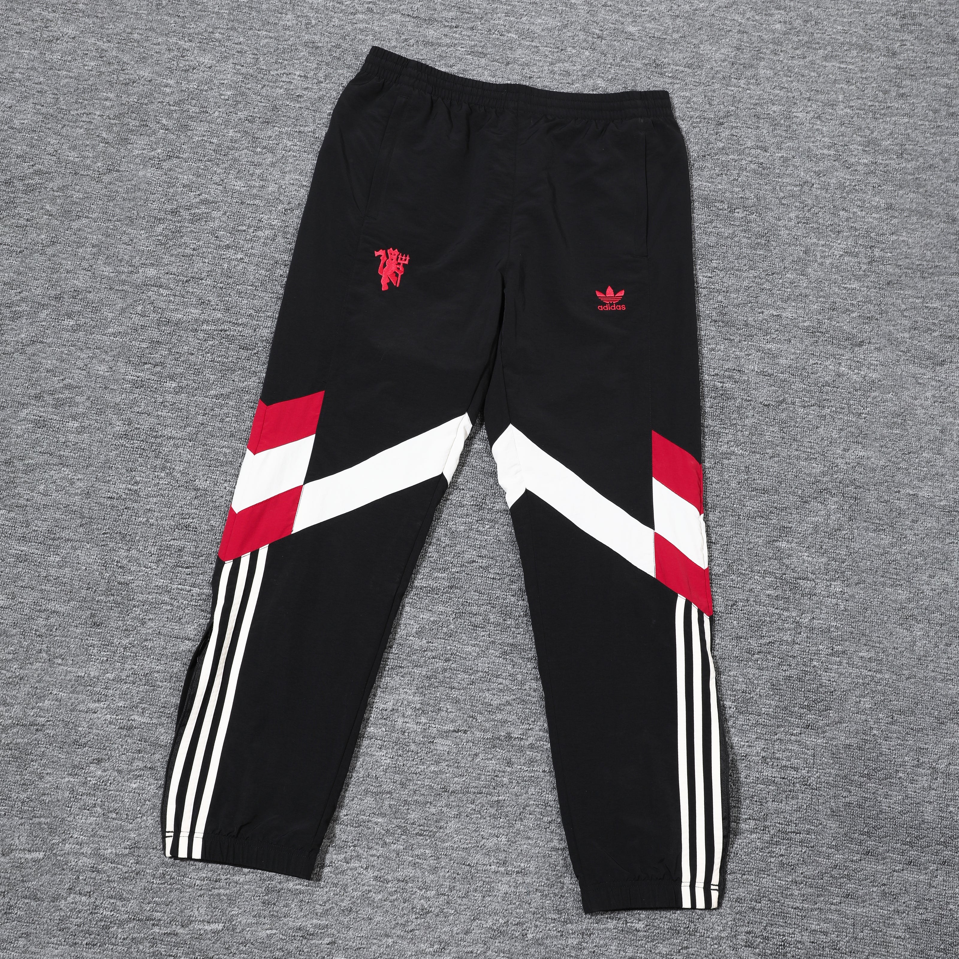 Manchester United Black and Red x White Tracksuit