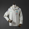Veste coupe-vent réversible Brésil white