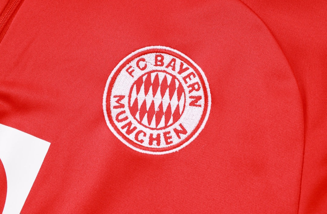 Bayern Munchen Black and Red Tracksuit