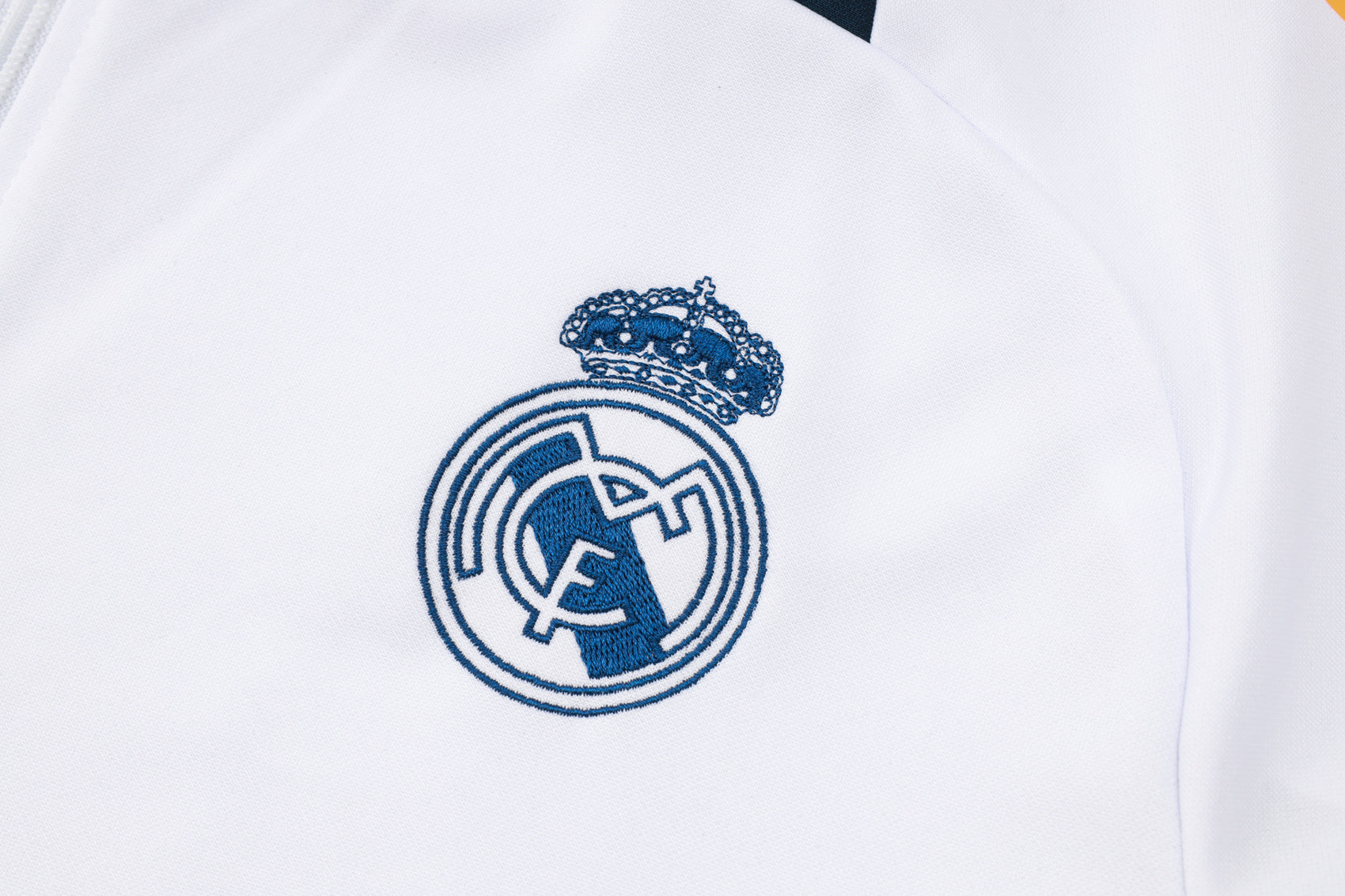 Real Madrid Drak Blue and White Tracksuit III