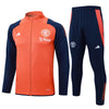 Manchester United Drak Blue and Orange Tracksuit II