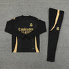 Real Madrid Black and Gold Tracksuit