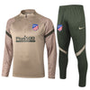 Atletico Madrid Military Green and Beige Tracksuit